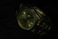 Rolex Oyster Perpetual Daydate All Gold in Black Clear Background