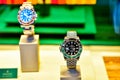 Rolex luxury watches for sale in window store \