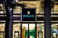 ROLEX retail store at night