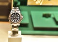 Rolex Yacht-Master 40mm Oystersteel and Everose gold Swiss watch displayed in a store