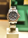 Rolex Yacht-Master 40mm Oystersteel and Everose gold Swiss watch displayed in a store