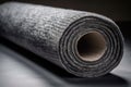 Roll Of Acoustic Insulation, With Its Soft Texture. Generative AI