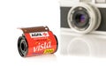 A roll of AGFA Vista 200 35mm camera film Royalty Free Stock Photo