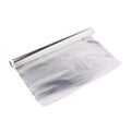 Roll of aluminium foil paper over isolated white background Royalty Free Stock Photo