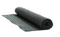 A roll of black non-slip rubber matting