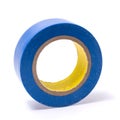 Roll of blue Electrical insulating tape isolated Royalty Free Stock Photo