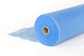 A roll of blue fabric, a sheet for massage Royalty Free Stock Photo