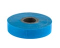 Roll of blue insulating tape Royalty Free Stock Photo