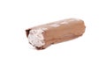 Roll of chocolate ice cream. Royalty Free Stock Photo