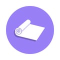 roll cloth icon in badge style. One of Handmade collection icon can be used for UI, UX