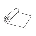roll cloth icon. Element of cyber security for mobile concept and web apps icon. Thin line icon for website design and development