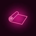 roll cloth icon. Elements of Handmade in neon style icons. Simple icon for websites, web design, mobile app, info graphics