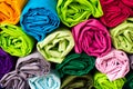 Roll clothes to sort through the mess. Royalty Free Stock Photo