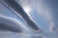 Roll cloud and sun shining throug Royalty Free Stock Photo