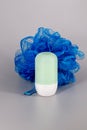 Roll-on deodorant with a scrub nylon sponge - Bath products