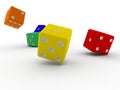 Roll of dice Royalty Free Stock Photo