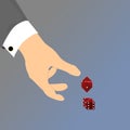 Roll the Dice - Risk Royalty Free Stock Photo