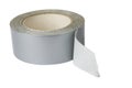 Roll of duck or duct tape on the white background. Royalty Free Stock Photo