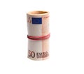 Roll euro Royalty Free Stock Photo