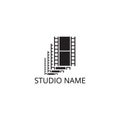 roll film logo template design