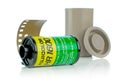 A roll of Fujicolor HR1600 analog camera film Royalty Free Stock Photo