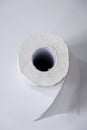 Roll of kitchen paper towel  on a white background Royalty Free Stock Photo