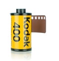 A roll of Kodak Ultramax 400 35mm camera film Royalty Free Stock Photo