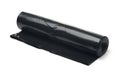 Roll of large black plastic trash bags Royalty Free Stock Photo