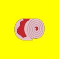 Roll Meat Vector Illustrator