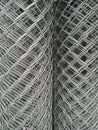 Roll of Metal steel wire mesh background Royalty Free Stock Photo