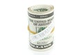 Roll of money for health Royalty Free Stock Photo