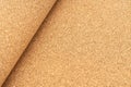 Roll of natural cork used as underlay in flooring. Natural materials in construction Royalty Free Stock Photo