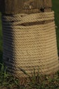 Roll of nautical rope Royalty Free Stock Photo