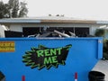 Roll Off Rental Dumpster for Shingles Royalty Free Stock Photo