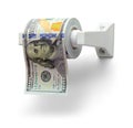 Money Toilet Paper Royalty Free Stock Photo