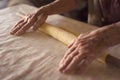 Roll out a dough Royalty Free Stock Photo