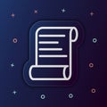 Roll paper nolan button icon. Simple thin line, outline vector of web icons for ui and ux, website or mobile application Royalty Free Stock Photo