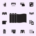 a roll of a paper for a press icon. Print house icons universal set for web and mobile Royalty Free Stock Photo