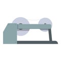 Roll paper production icon cartoon vector. Wood process Royalty Free Stock Photo