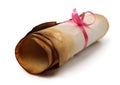 Roll of Parchment Royalty Free Stock Photo