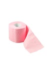 Roll of pink toilet paper Royalty Free Stock Photo