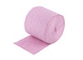 Roll of pink toilet paper isolated on white Royalty Free Stock Photo