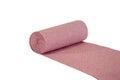 Roll of pink toilet paper isolated on white background Royalty Free Stock Photo