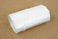 Roll of plastic sheeting