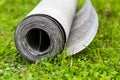 Roll of roofing felt close-up