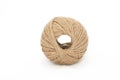 Roll of rope on white background Royalty Free Stock Photo