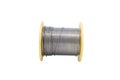 Roll of solder lead wire isolated on the white background