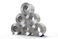 Roll of steel sheet in factory Royalty Free Stock Photo