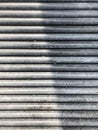 Roll steel sticks are arrange in the line like a pattern background Royalty Free Stock Photo
