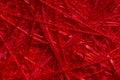 Roll texture of red nylon rope, close-up view Royalty Free Stock Photo